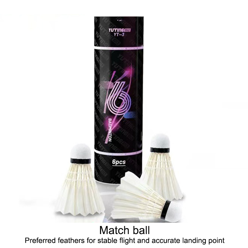 3/6Pcs White Goose Feather Bad - Badminton Shuttlecock ulasan dan harga